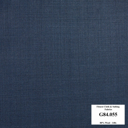 G84.055 Kevinlli V7 - Vải Suit 80% Wool - Xanh navy